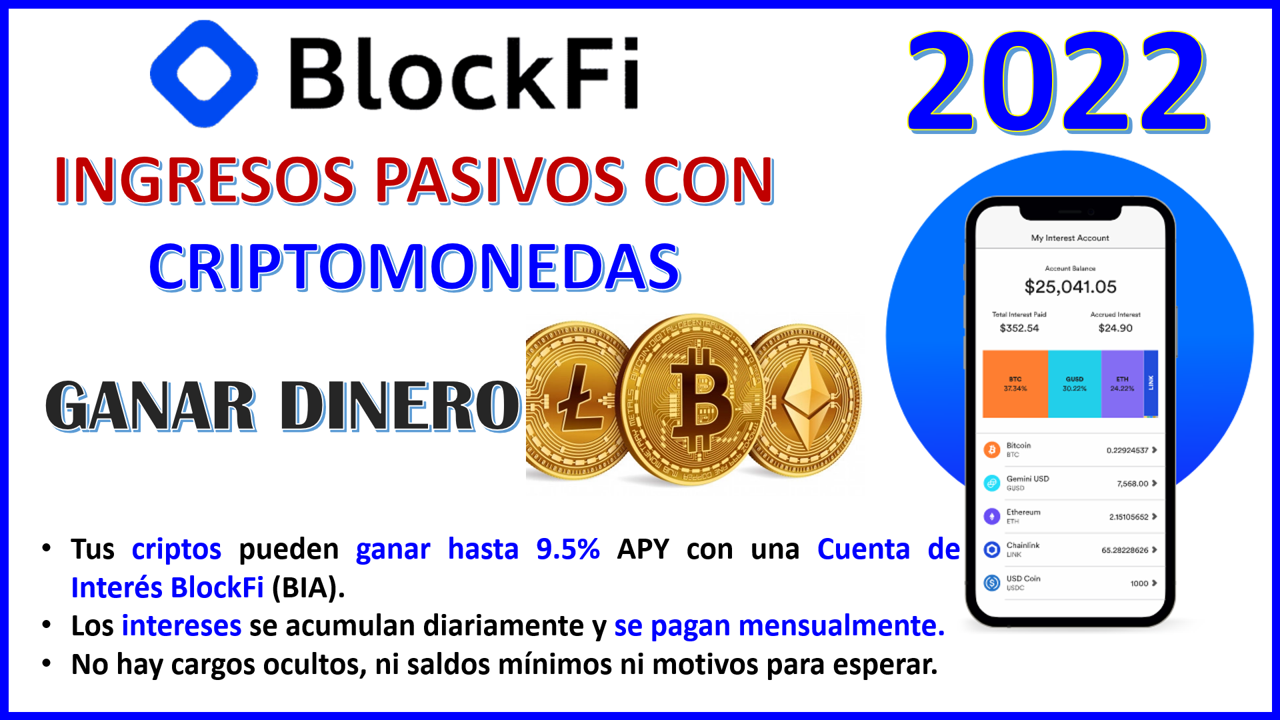 Como abrir una cuenta en BlockFi 2022-2023 | Tutorial BlockFi en Español Ingresos Pasivos en México