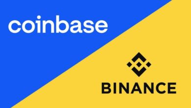 Binance y Coinbase registraron un descenso de más del 30% en sus volúmenes